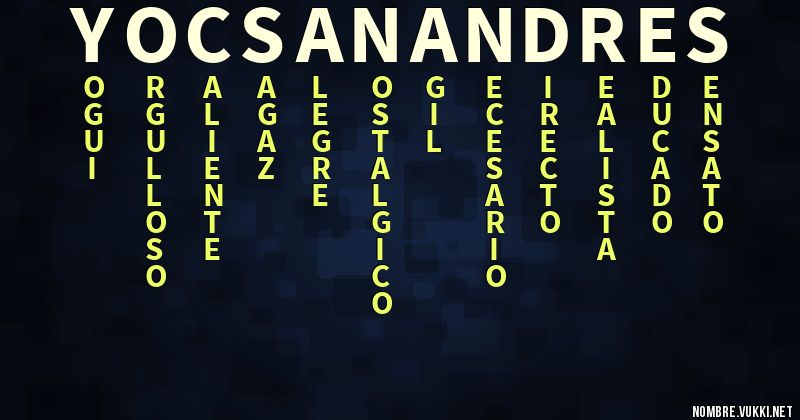 Acróstico yocsan andres