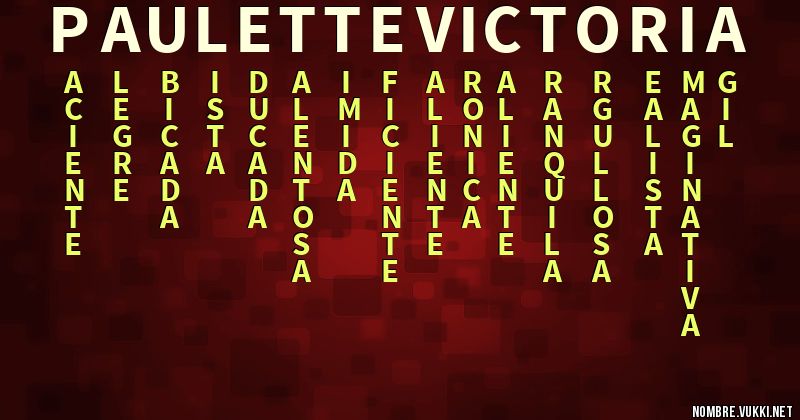 Acróstico paulette victoria