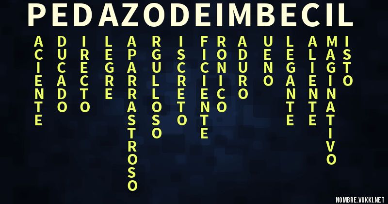 Acróstico pedazodeimbécil