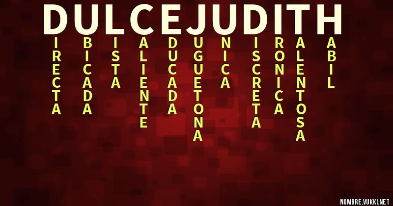 Que Significa Dulce Judith