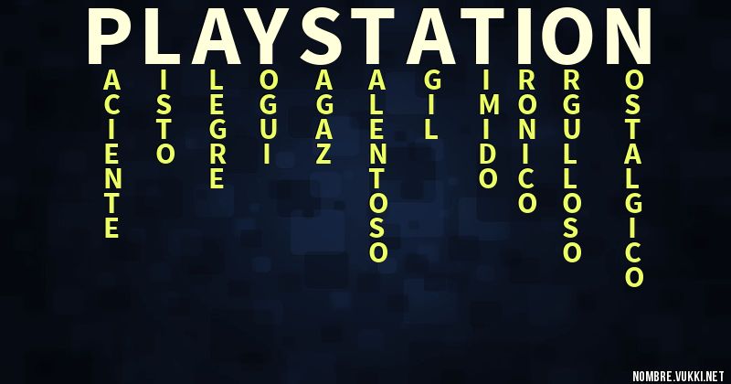 Acróstico playstation
