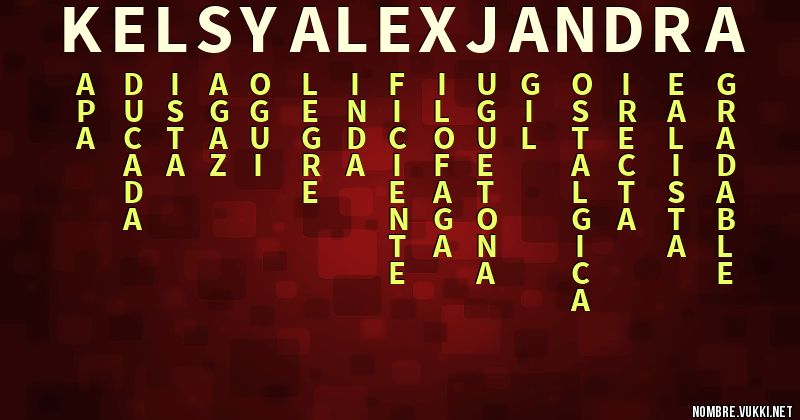 Acróstico kelsy alexjandra