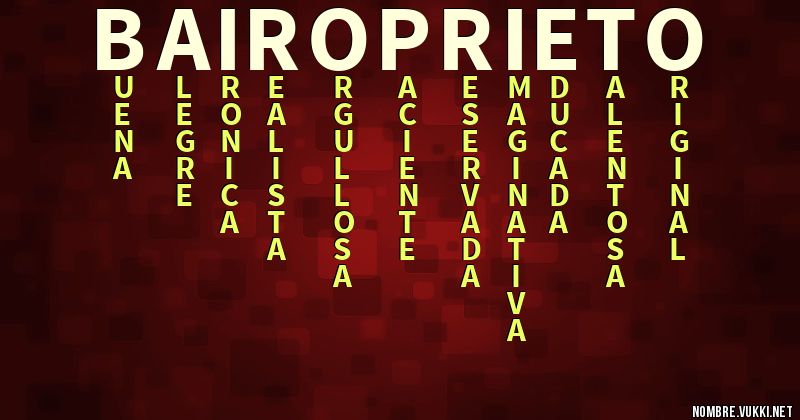 Acróstico bairo prieto