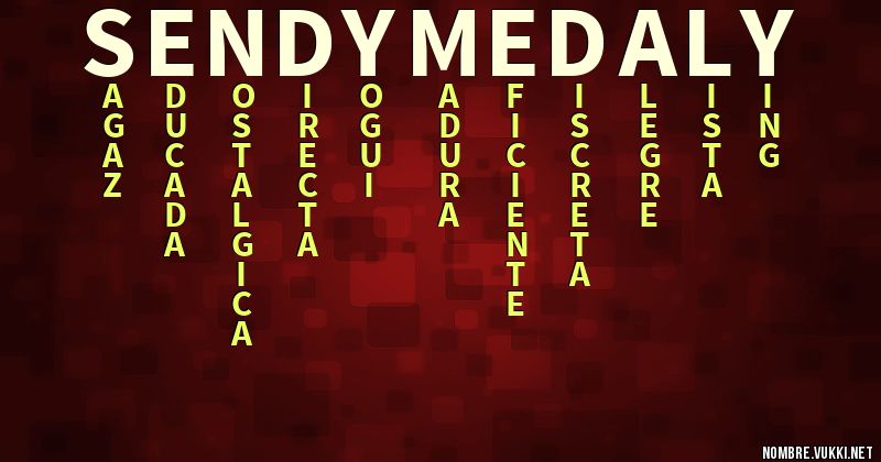 Acróstico sendy medaly