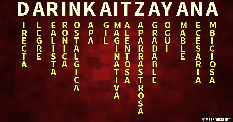Acróstico darinka itzayana
