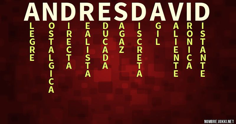 Acróstico andres david