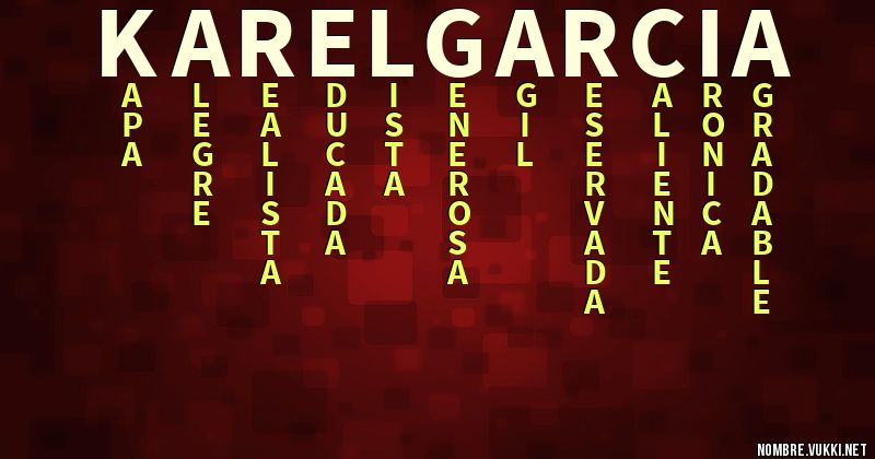 Acróstico karel garcia