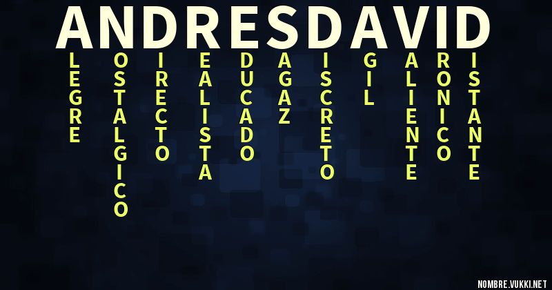 Acróstico andrés david
