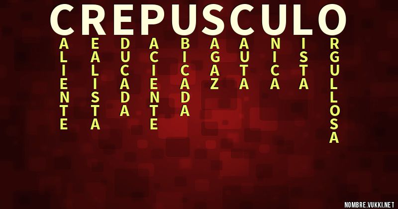 Acróstico crepusculo