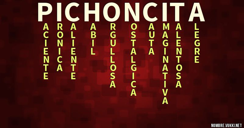 Acróstico pichoncita