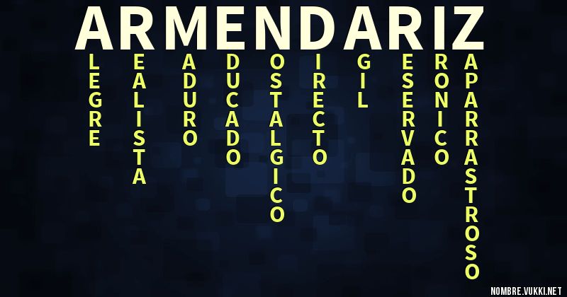 Acróstico armendariz