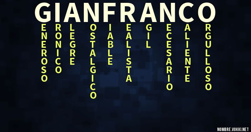Acróstico gian-franco
