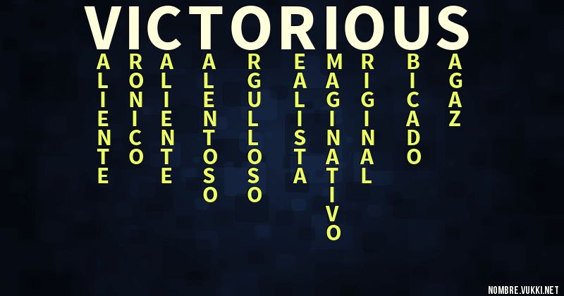 Acróstico victorious