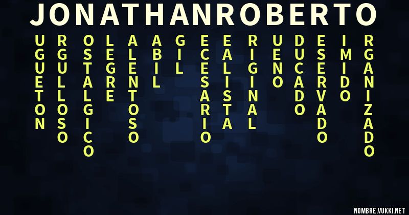 Acróstico jonathan   roberto