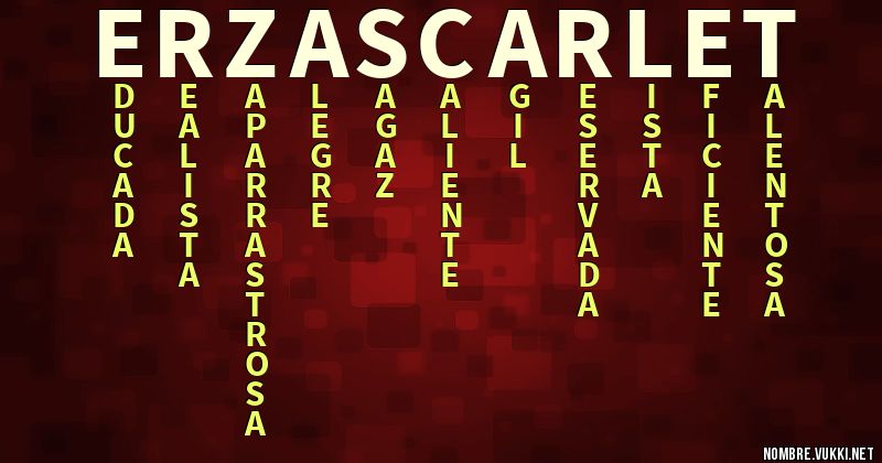 Acróstico erza scarlet