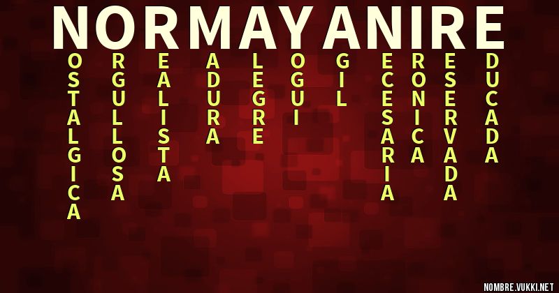 Acróstico norma yanire