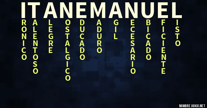 Acróstico itan emanuel