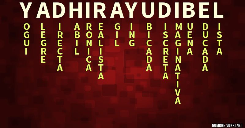 Acróstico yadhira yudibel