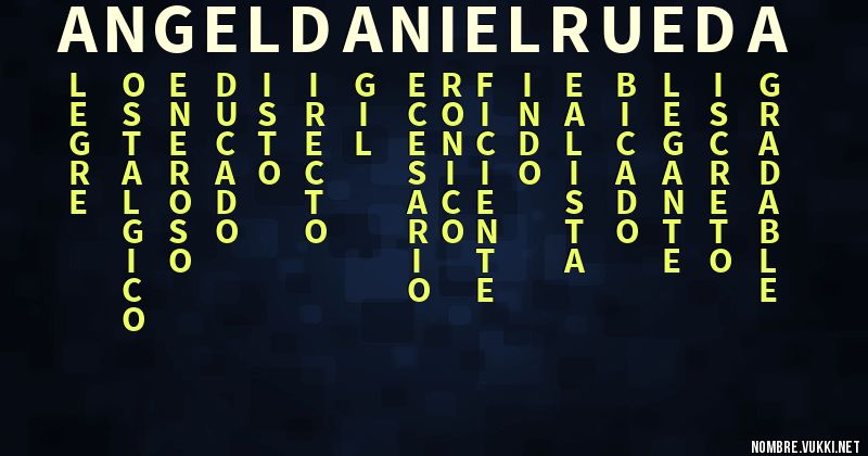 Acróstico angel daniel rueda