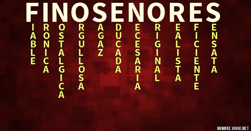 Acróstico fino señores