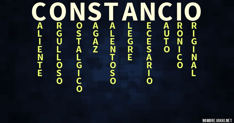 Acróstico constancio