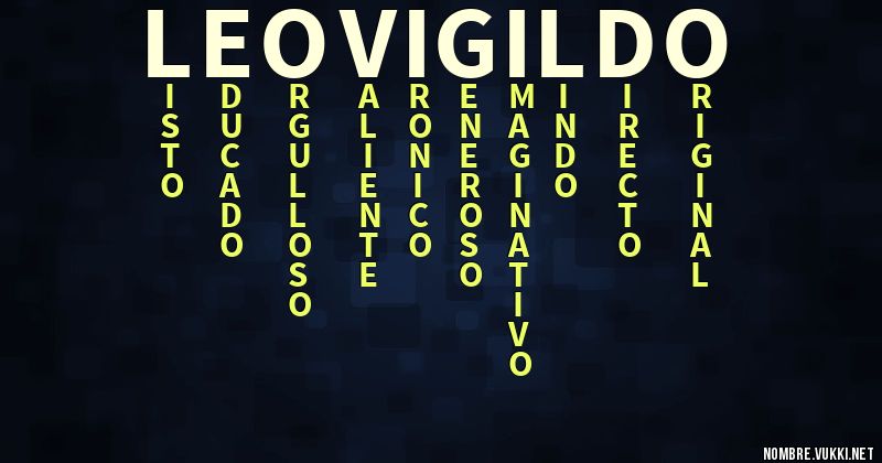 Acróstico leovigildo