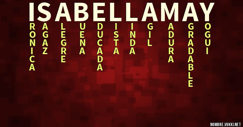Acróstico isabellamay