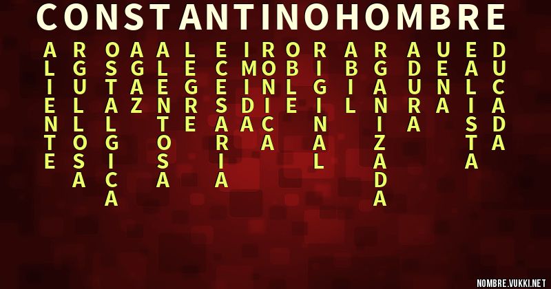 Acróstico constantino (hombre)