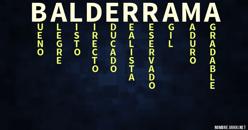 Acróstico balderrama