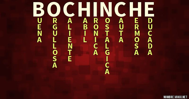 Acróstico bochinche