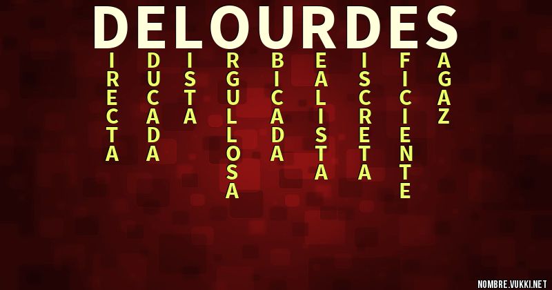 Acróstico de lourdes