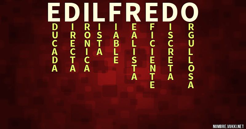 Acróstico edilfredo