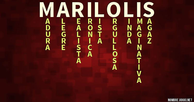 Acróstico marilolis