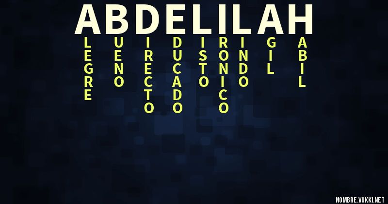 Acróstico abdelilah