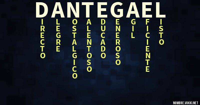 Acróstico dante gael