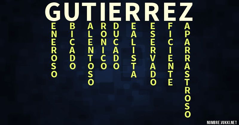 Acróstico gutierrez