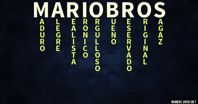 Acróstico mario bros