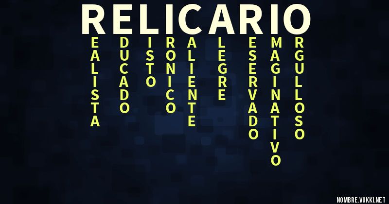 Acróstico relicario