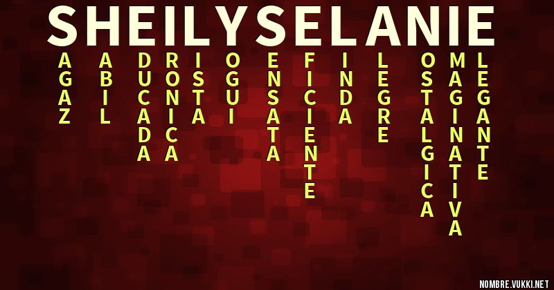 Acróstico sheily selanie