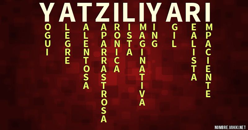 Acróstico yatzil iyari