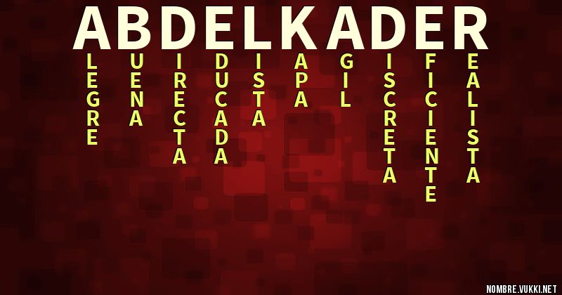 Acróstico abdelkader