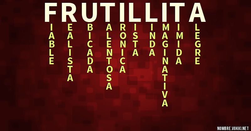 Acróstico frutillita