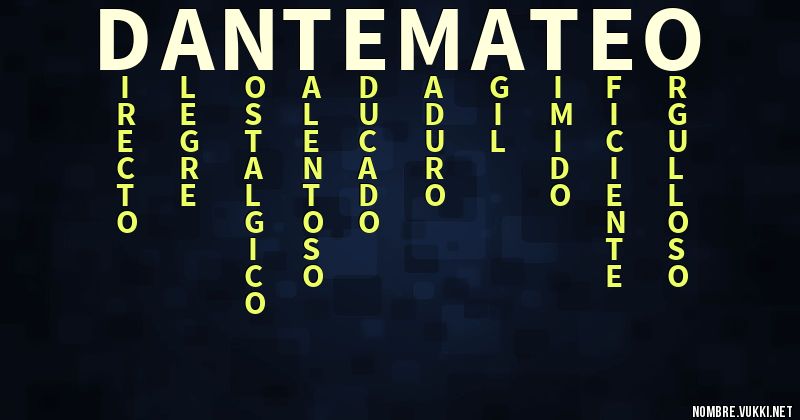 Acróstico dante mateo
