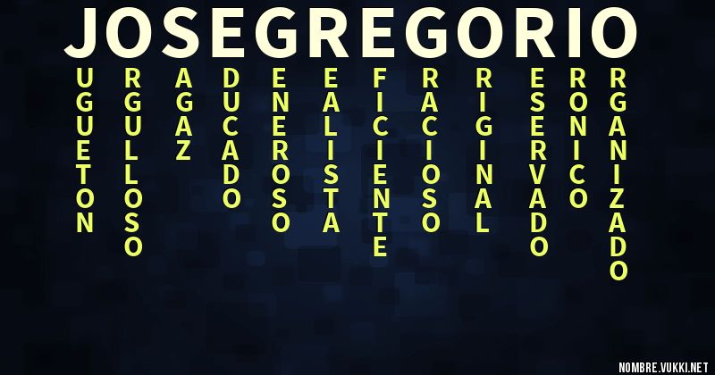 Acróstico josé gregorio