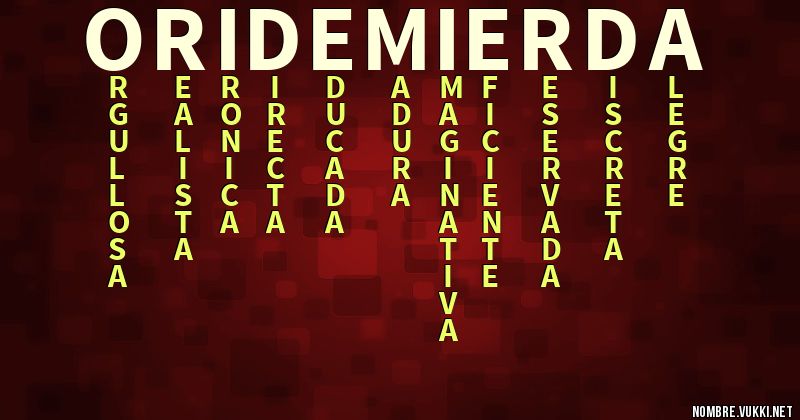 Acróstico ori de mierda