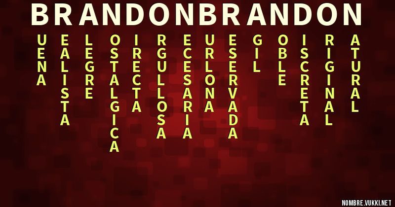 Acróstico brandon brandon