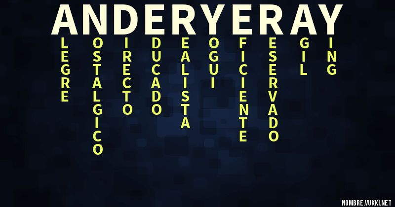 Acróstico ander yeray