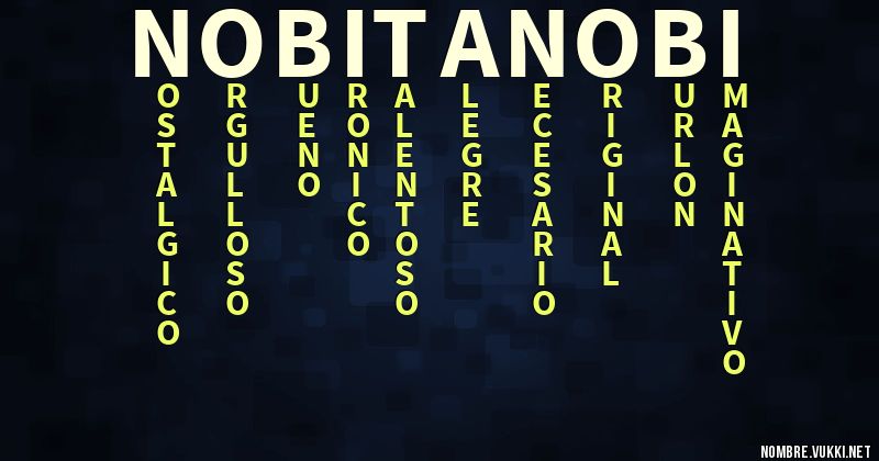 Acróstico nobita nobi