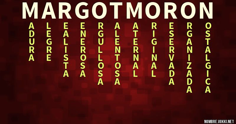 Acróstico margot moron