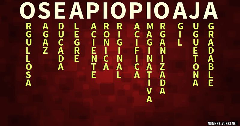 Acróstico o sea pio pio aja